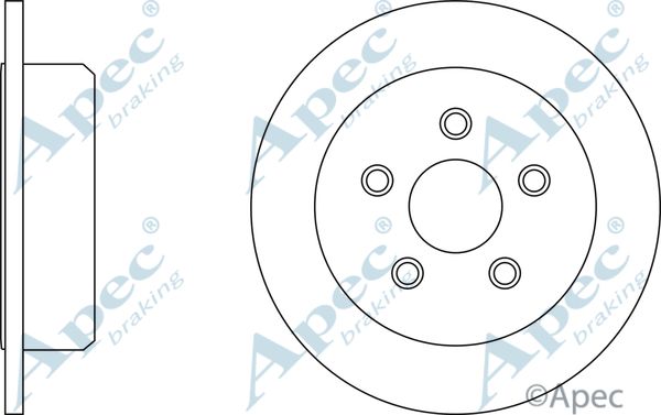 APEC BRAKING Тормозной диск DSK2802